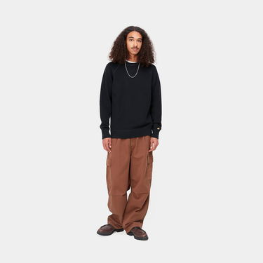 Pleteni pulover Carhartt WIP Chase Sweater "Black / Gold" Črna | I028581_00F_XX, 2