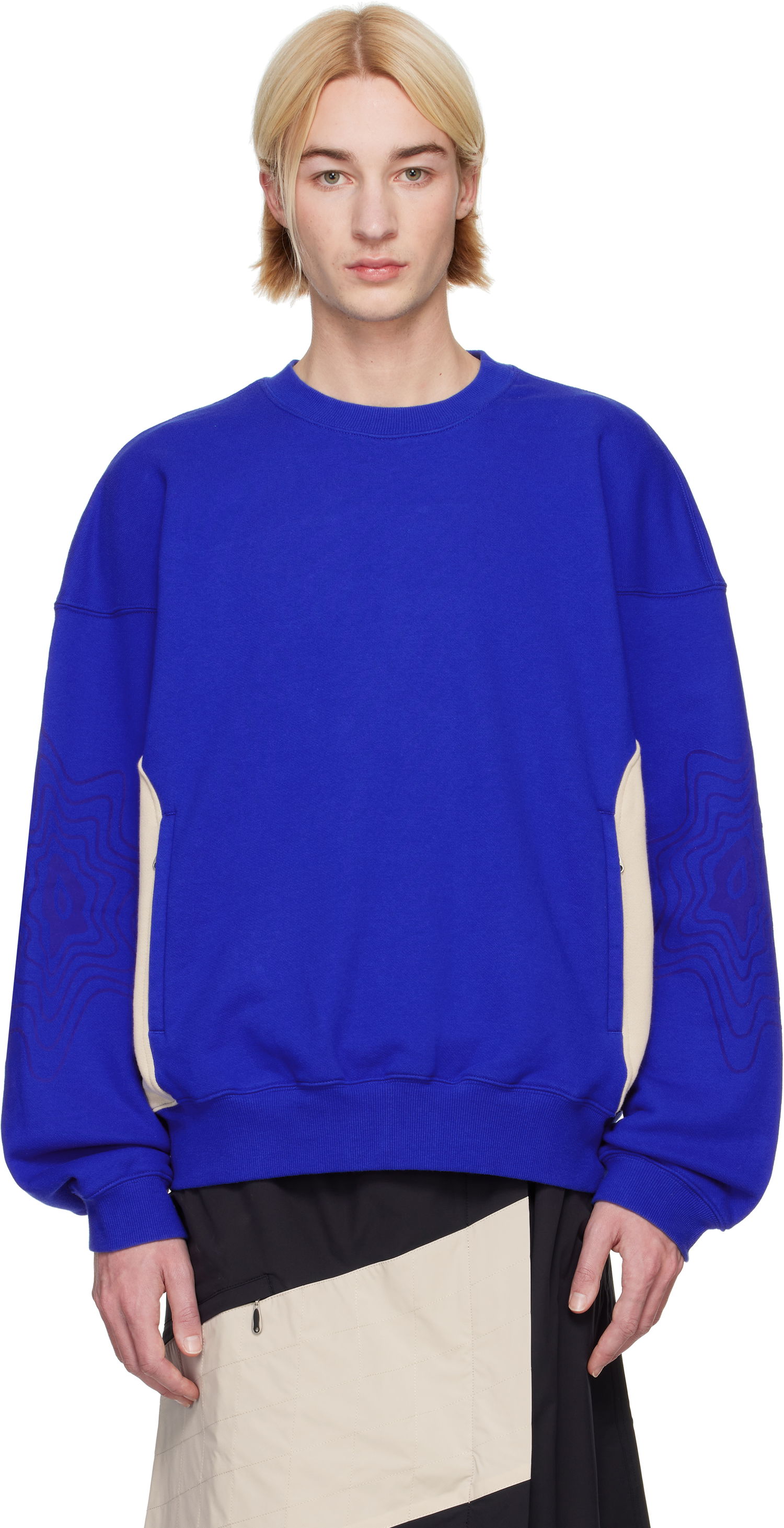 Pleteni pulover Asics Edition Bixance Sweatshirt Modra | 2203A297-400, 0