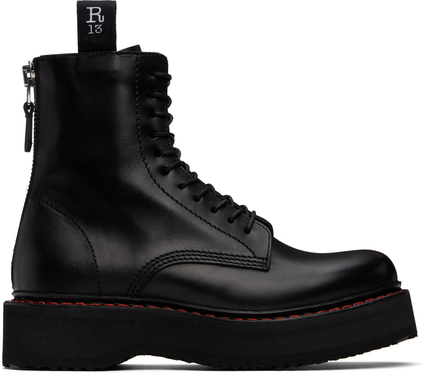 Oblačila R13 R13 Single Stack Boots Črna | R13WS025-S001A, 0