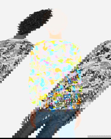 Majica BAPE Multi Camo Shark Tee Večbarvna | 1G80 111 008 WHITE, 4