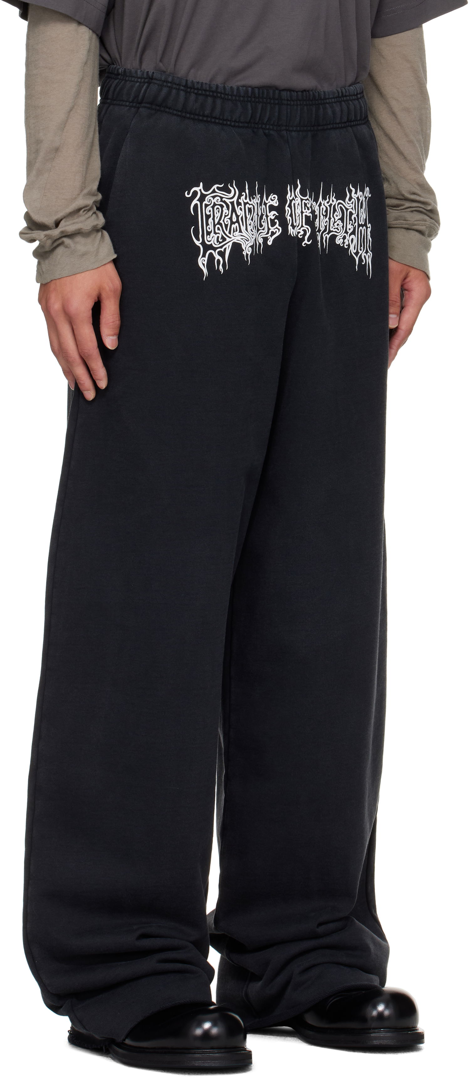 Trenirka VETEMENTS Vetements Cradle of Filth Baggy Sweatpants Črna | UCF76SP100B, 1
