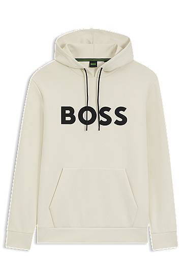 Pulover BOSS BOSS Cotton Blend Hoodie Bež | 50551457