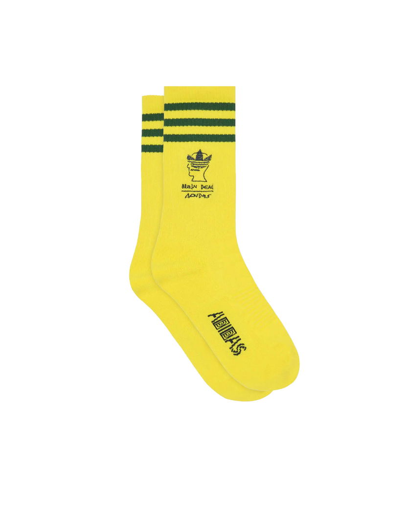 Nogavice adidas Originals BRAIN DEAD Socks Rumena | JN7154