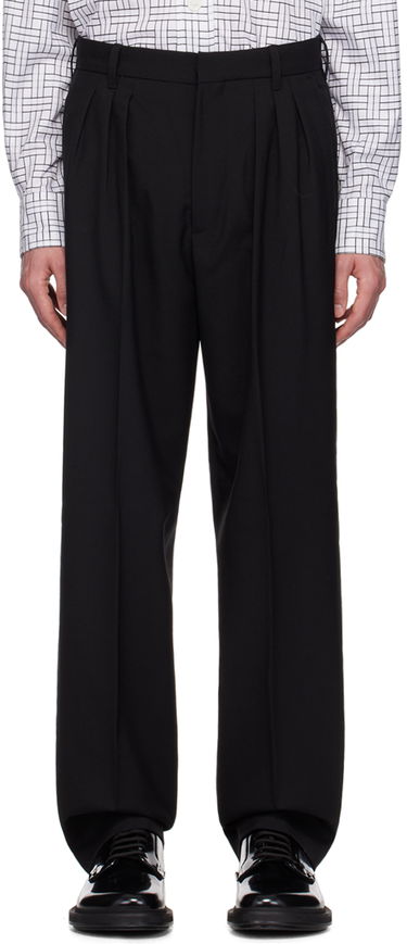 Hlače KENZO Pleated Tailored Trousers Črna | FE65PA2149GE, 0