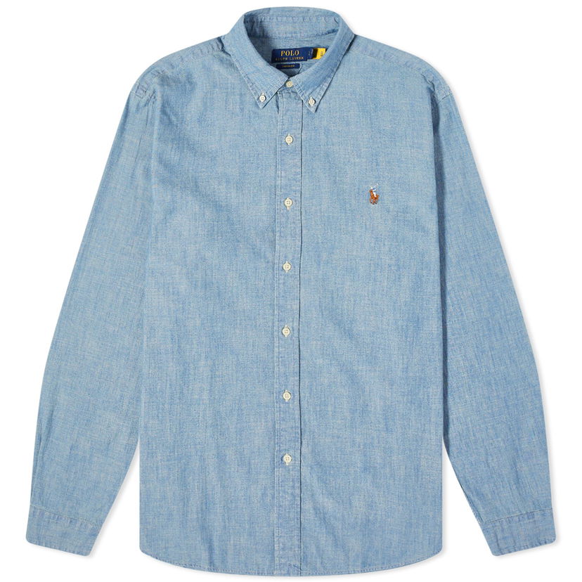 Srajce Polo by Ralph Lauren Chambray Shirt Modra | 710792042001