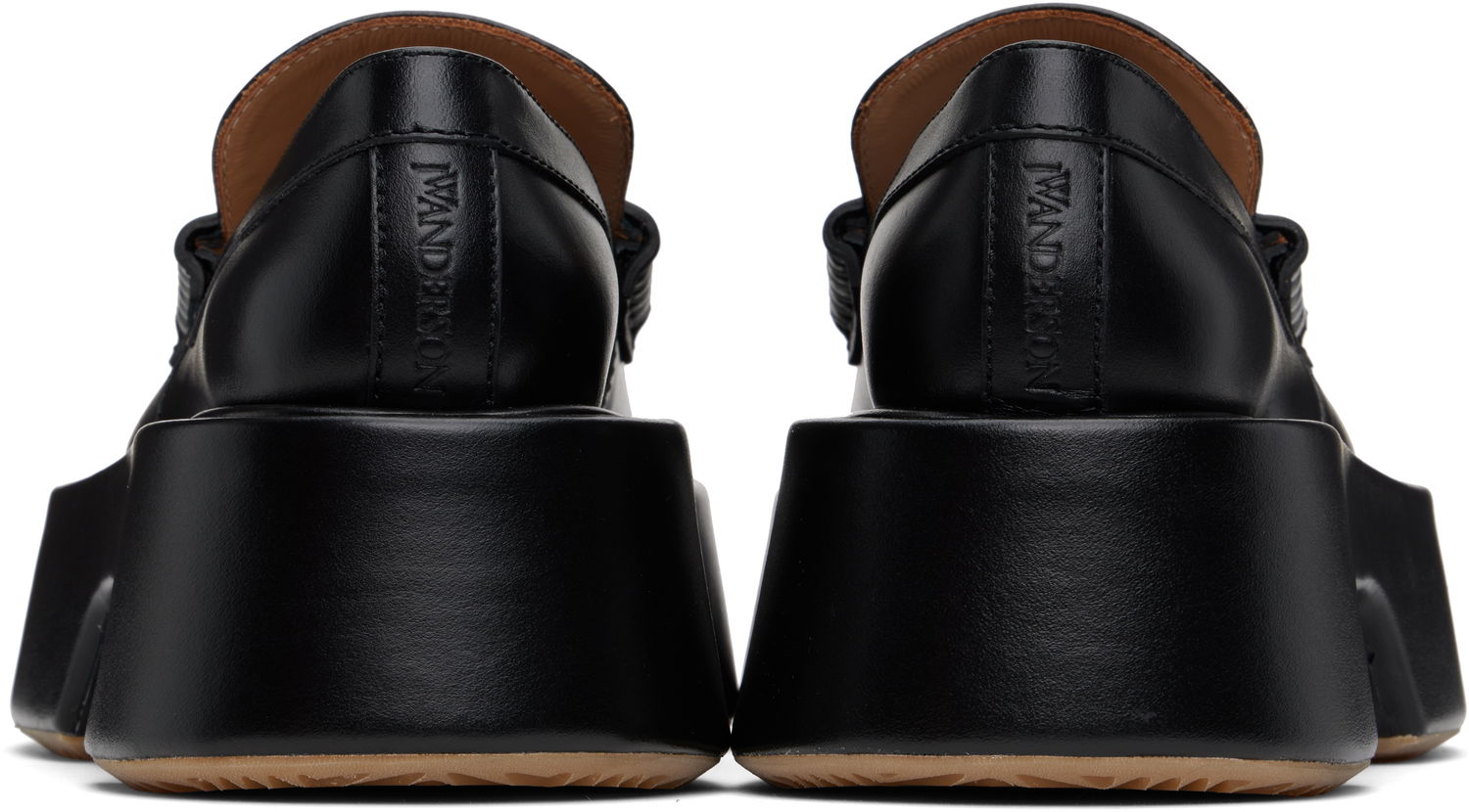 Oblačila JW Anderson JW Anderson Leather Platform Loafers Črna | FW0169-LA0020, 1