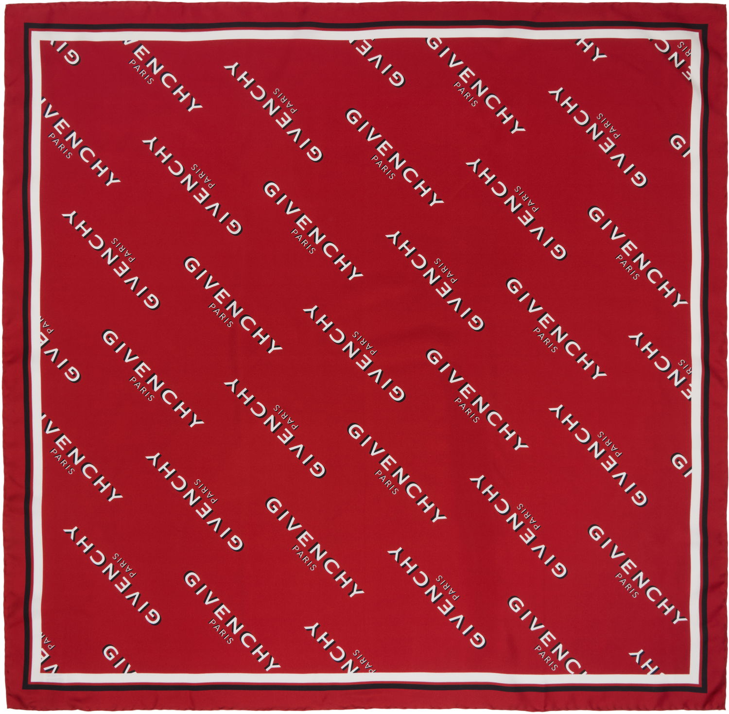 Šala Givenchy Givenchy Shadow Square Scarf Rdeča | BG00MZG002410, 0