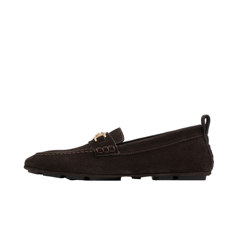 Superge in čevlji Versace Suede Driver Loafers Rjava | 1017072_1A09892