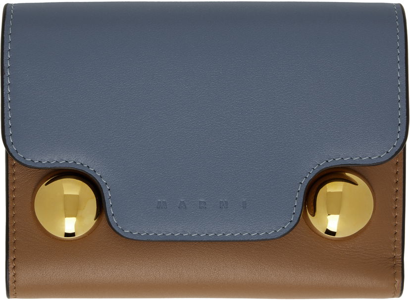 Denarnica Marni Marni Trunkaroo Trifold Leather Wallet Rjava | PFMO0109U3 P6948