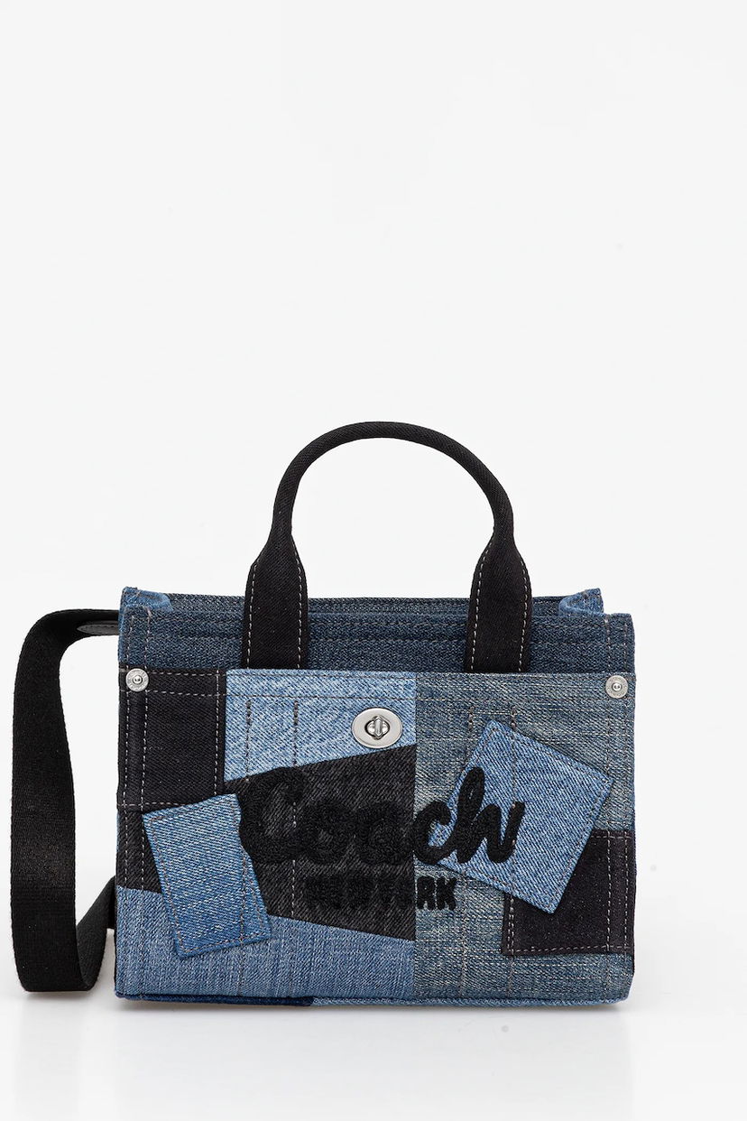 Tote bag Coach Coach Denim Patchwork Tote Bag Modra | CAO32