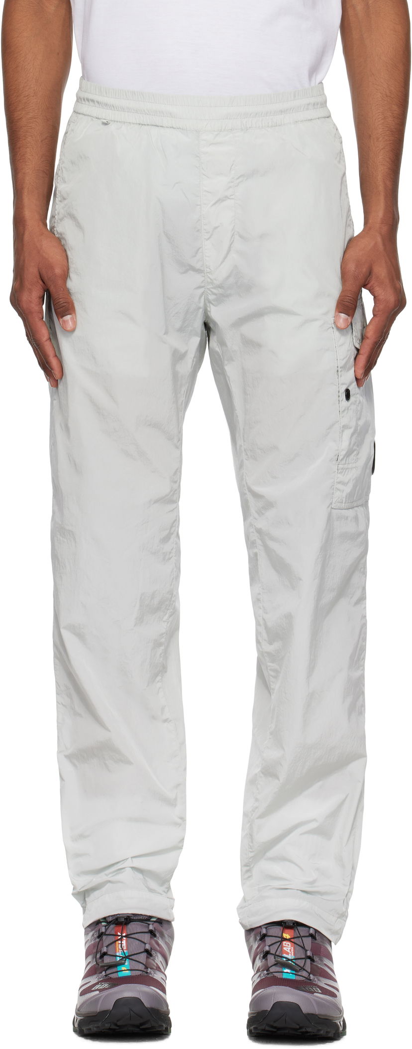 Cargo hlače C.P. Company C.P. Company Chrome-R Regular Cargo Pants Siva | 18CMPA062A-005904G