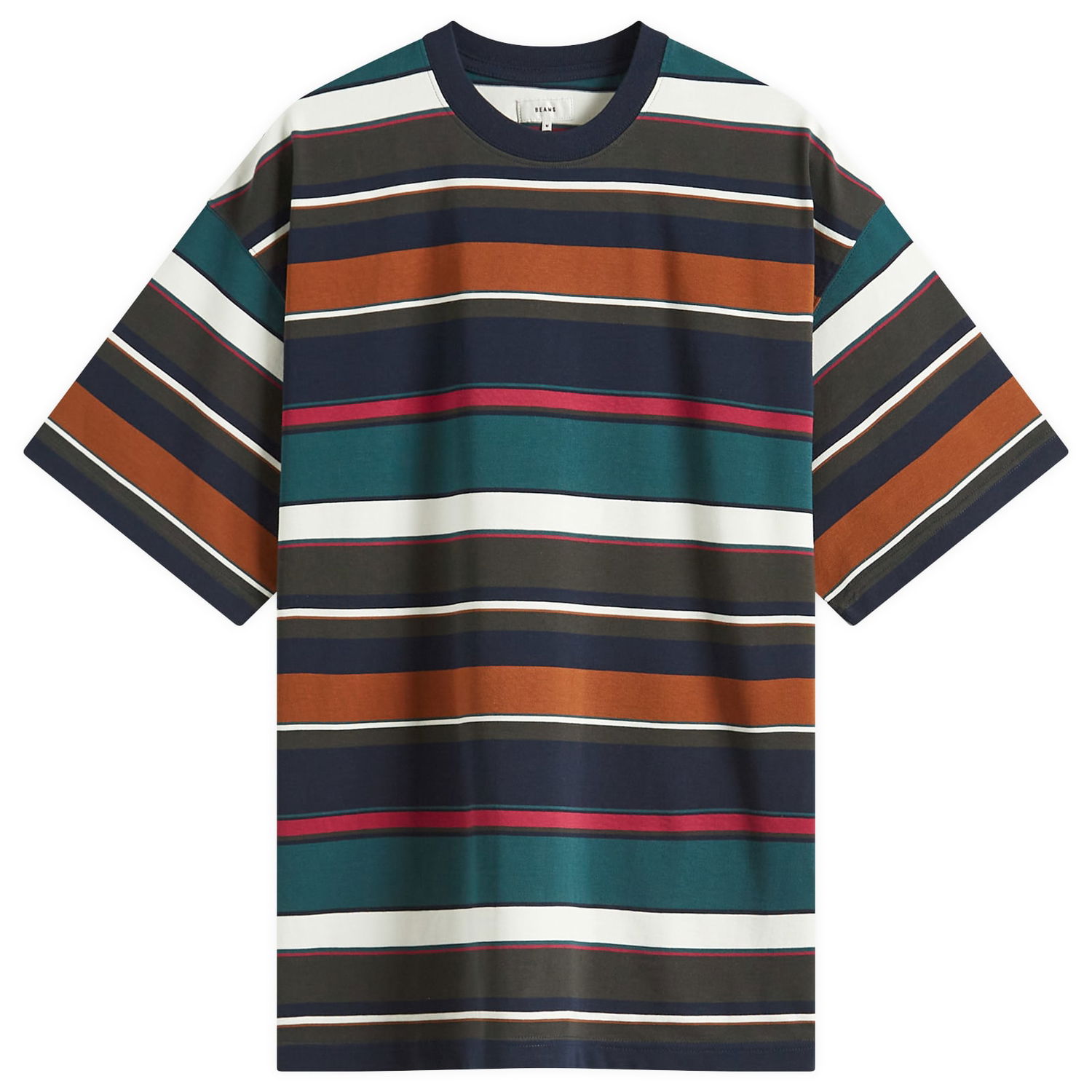 Majica BEAMS BEAMS Multi Stripe T-Shirt, Size Large Večbarvna | 1104-1340-803-79, 0