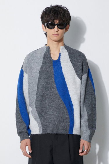 Pleteni pulover ADER ERROR Batia Knit Mock Neck Sweater Siva | BMADFWKT0301, 3