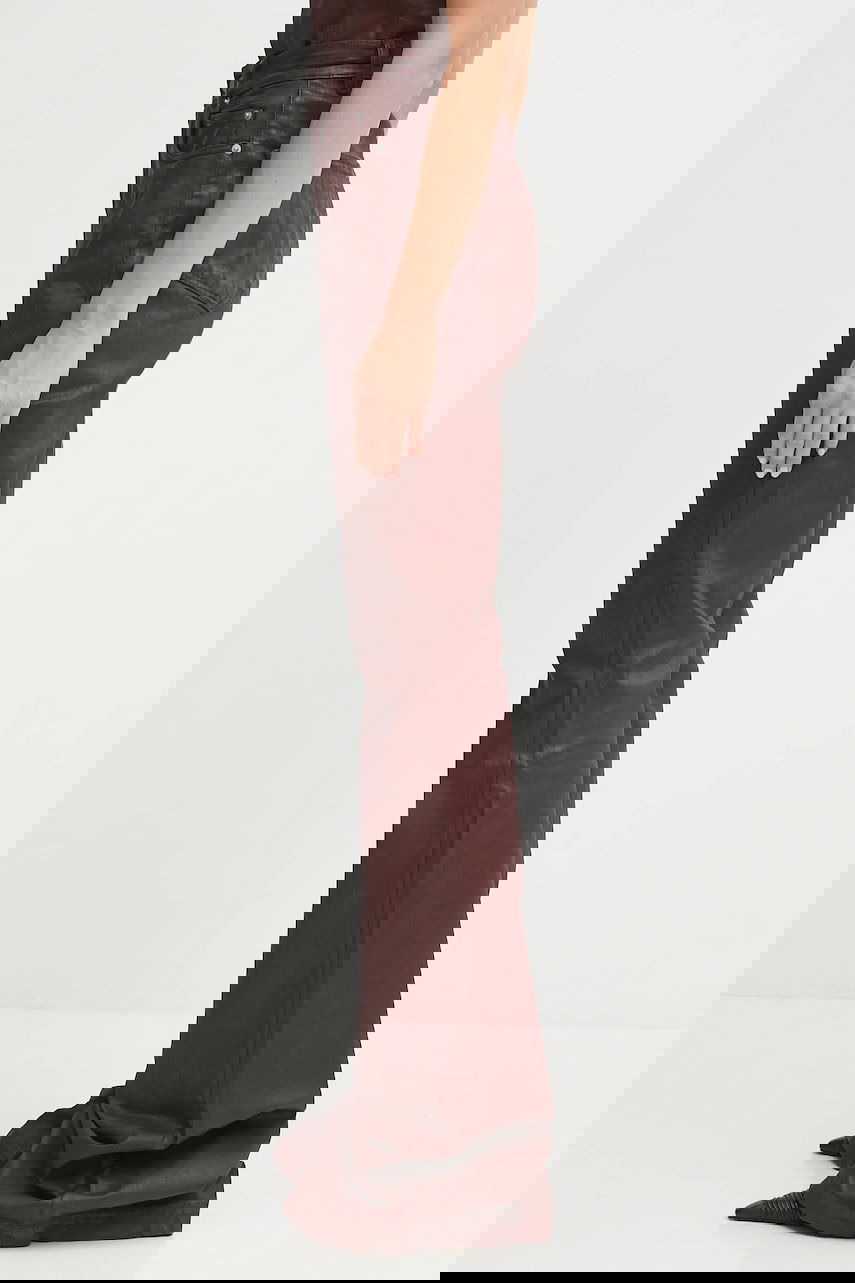 Kavbojke Rick Owens Rick Owens DRKSHDW Bolan Bootcut High Waist Jeans Bordo | DS02E7311.SDSW, 1