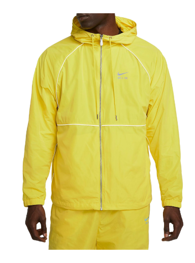 Vetrovka Nike Air Full-Zip Hooded Woven Jacket Rumena | DQ4213-765