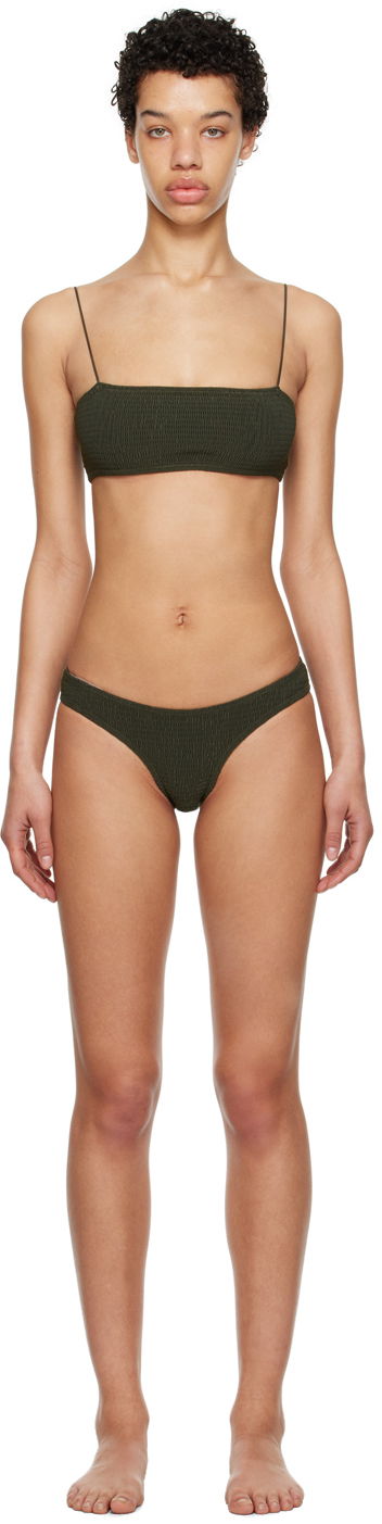 Kopalke TOTEME TOTEME Smocked Bikini Zelena | 232-899-795 / 232-878-795