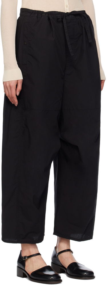 Hlače LEMAIRE Cropped Drawstring Trousers Črna | PA1110 LF1218, 1
