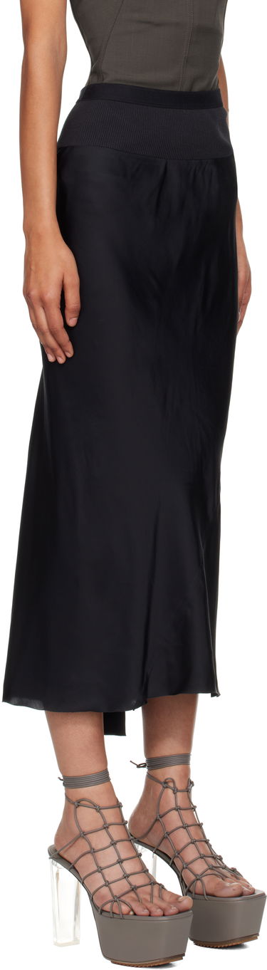 Krila Rick Owens Rick Owens Concordians A-Line Bias Midi Skirt Črna | RP02E4343 SCH, 1