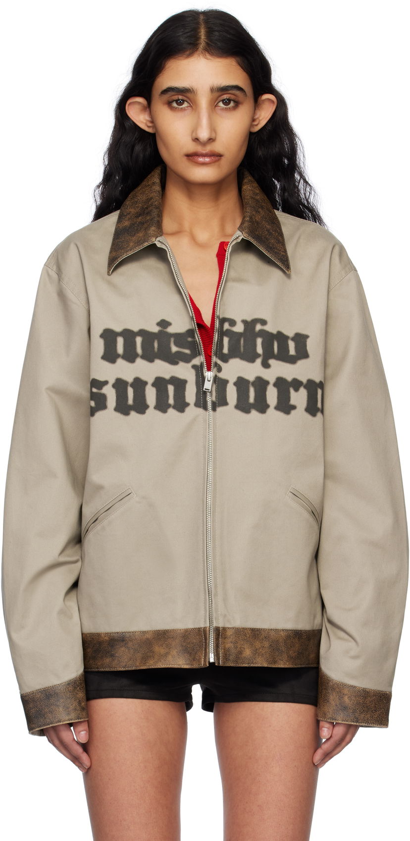 Bomber jakna MISBHV MISBHV Sunburn Work Jacket Bež | 250W408