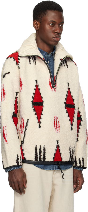 Pleteni pulover ISABEL MARANT Isabel Marant Marlo Fleece Pullover Bela | 25PMA0061HA-C1C03H, 1