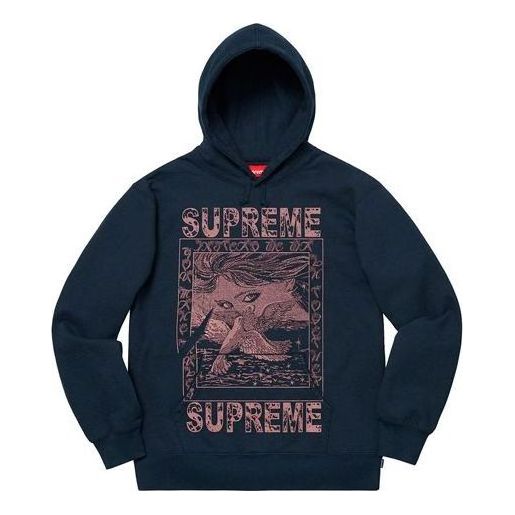 Pulover Supreme Doves Graphic Print Hoodie Modra | SUP-FW19-309