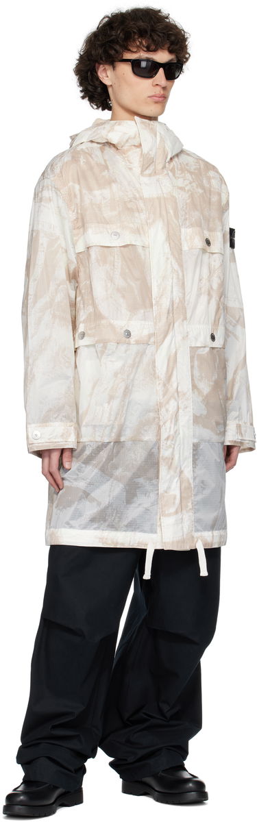 Parka Stone Island Stone Island UV-Reactive Scan Camo Ripstop Parka Bež | K1S15 7100011 S00E2, 4