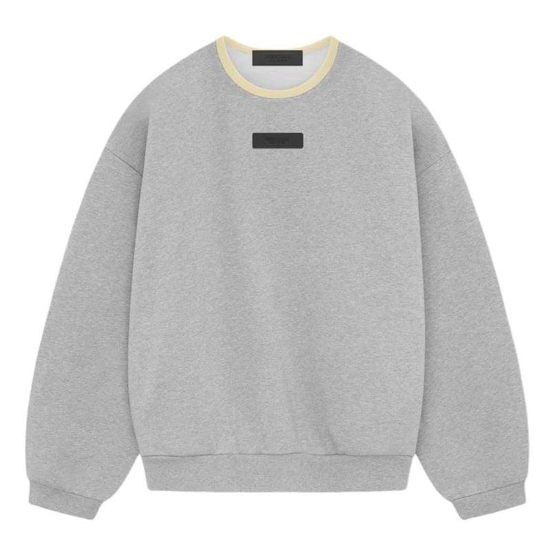 Pleteni pulover Fear of God Essentials Crewneck Sweatshirt Siva | 192SP244686F