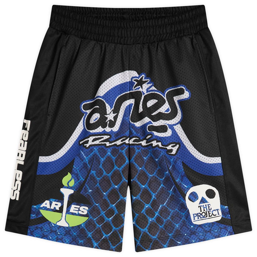 Kratke hlače Aries Aries Moto Dodgem Airtex Shorts Črna | EN30108-01