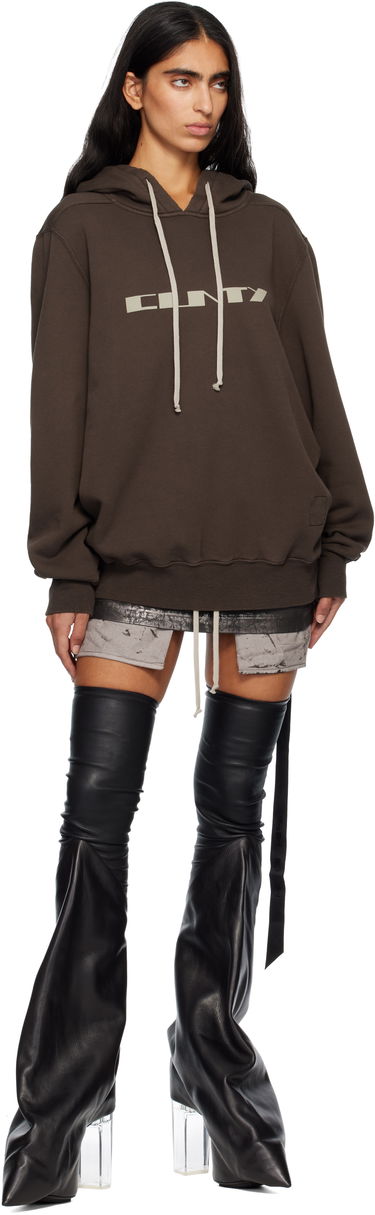 Krila Rick Owens Concordians Fog Distressed Drawstring Miniskirt Črna | DS02E7321 SBZMC, 3