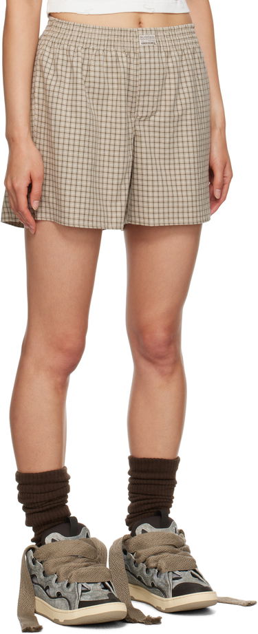 Boksarice ERL Plaid Boxers Bež | ERL09UW10, 2