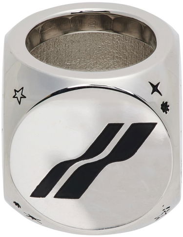 Prstan We11done We11done Logo & Graphic Ring Kovinski | WD-AJ1-22-716-U-SV, 3