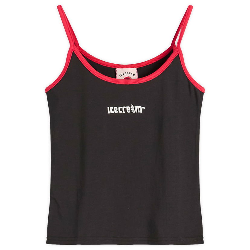 Majica brez rokavov BBC IceCream ICECREAM Soft Serve Contrast Vest Top, Size Large Črna | ICWW25320-BLK