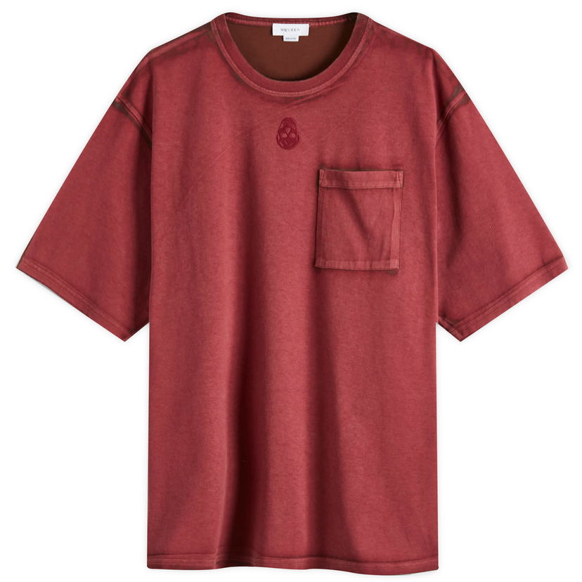 Majica Alexander McQueen Alexander McQueen Fade Effect T-Shirt, Size Large Rdeča | 815068-QTAC6-0634