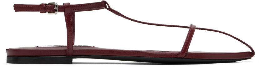 Superge in čevlji Jil Sander Jil Sander Pointed Toe Thong Sandals Bordo | J15WP0081_P8226
