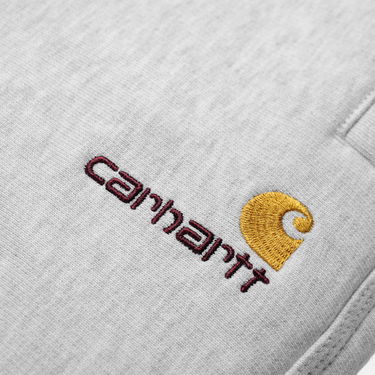 Hlače Carhartt WIP American Script Jogging Pant "Ash Heather" Turkizna | I027042_482_XX, 8