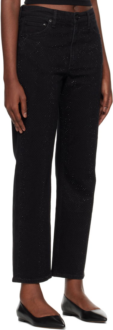 Kavbojke rag & bone rag & bone Harlow Straight Jeans Črna | WDD24F2956FMSI, 1