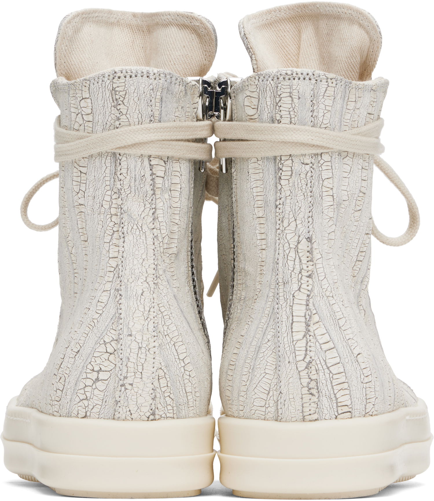 Superge in čevlji Rick Owens Rick Owens DRKSHDW Hollywood Megacrust High-Tops Bela | DS01E3800 SMMC, 1