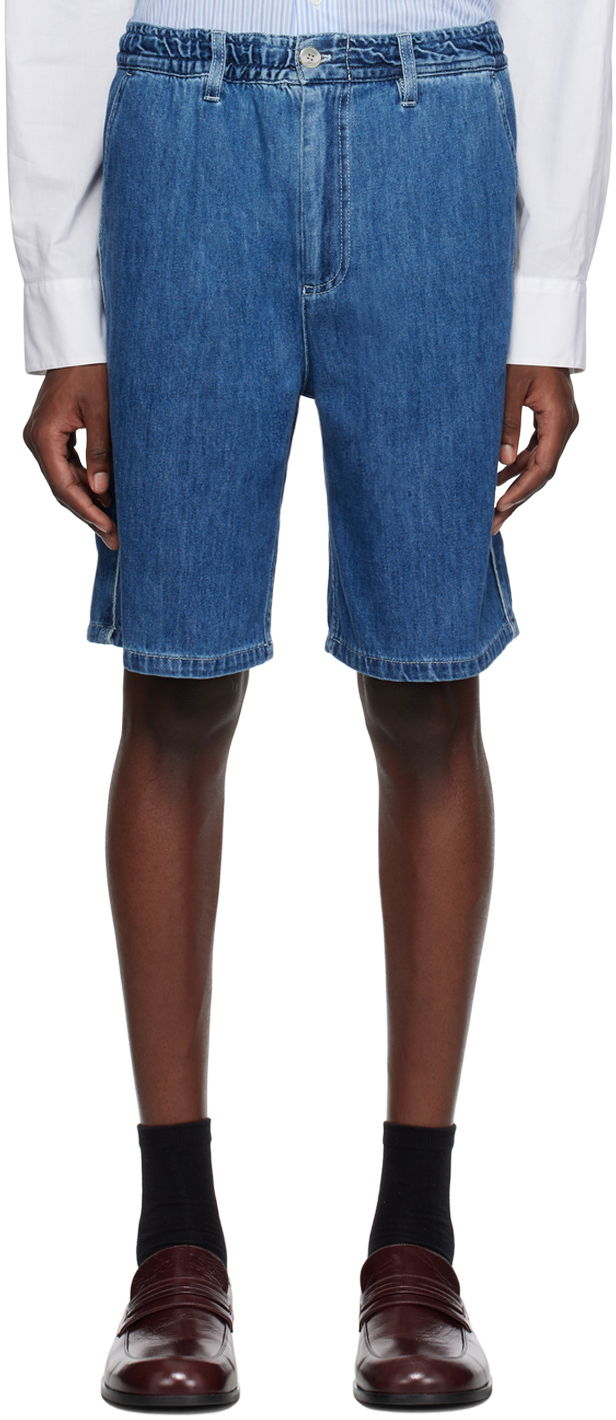 Kratke hlače Marni Lightweight Denim Shorts Modra | PUJU0070I0 USCV22