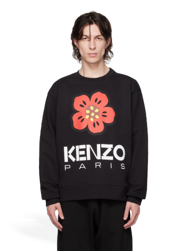 Pleteni pulover KENZO Paris Boke Flower Črna | FD55SW4454ME