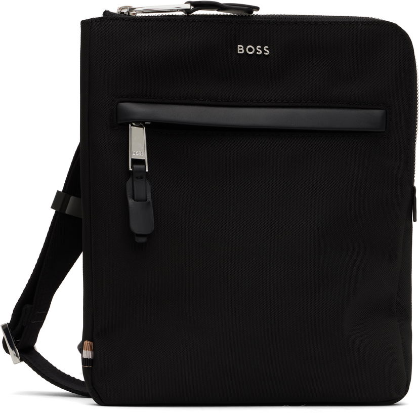 Torba za čez ramo BOSS BOSS Canvas Messenger Bag Črna | 50529082