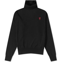 Oblačila AMI Small A Heart Roll Neck Črna | HKS411-KN0025-001, 1