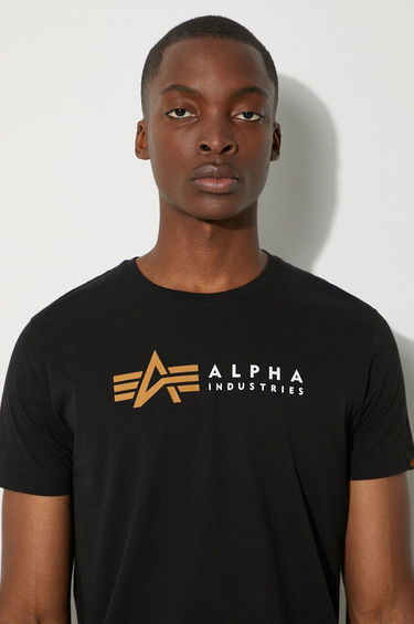 Majica Alpha Industries Alpha Label T Črna | 118502.03, 4