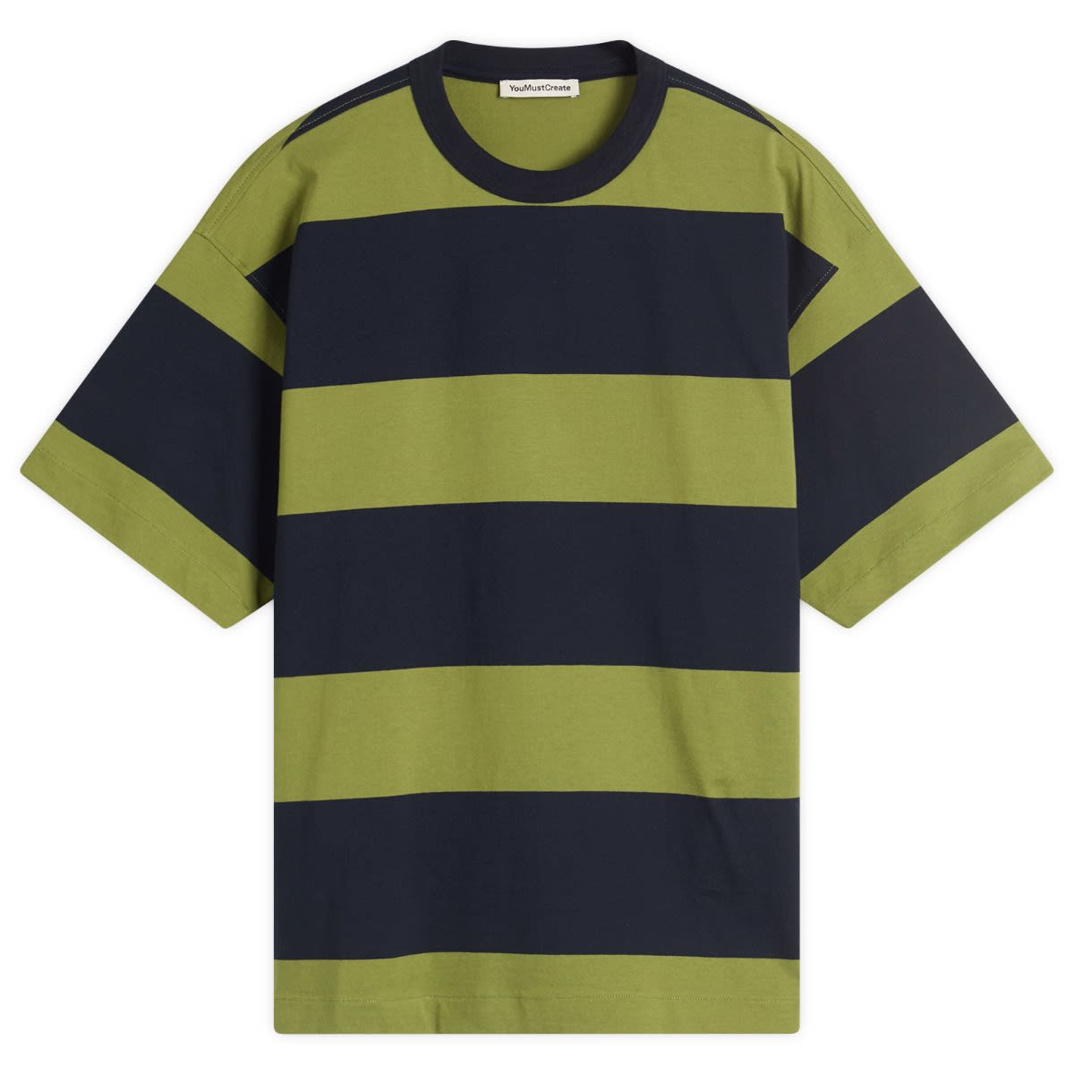 Majica YMC YMC Triple Stripe T-Shirt, Size Large Zelena | P6YMD-40, 1