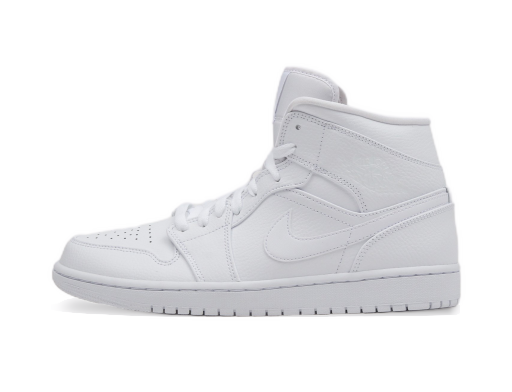Omejena izdaja Jordan Air Jordan 1 Mid "Triple White" Bela | 554724-129