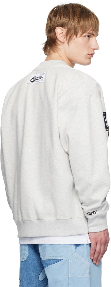 Pleteni pulover AAPE by A Bathing Ape AAPE by A Bathing Ape Multi-Logo Button Down Cardigan Siva | AAPSWMB348XANWH2, 2