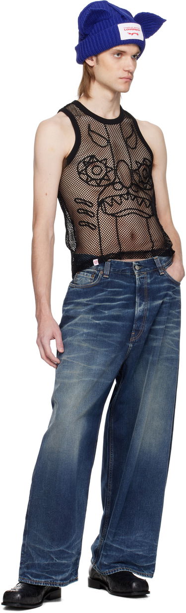 Majica brez rokavov Charles Jeffrey Loverboy Charles Jeffrey LOVERBOY Graphic Net Tank Top Modra | 54080301, 3