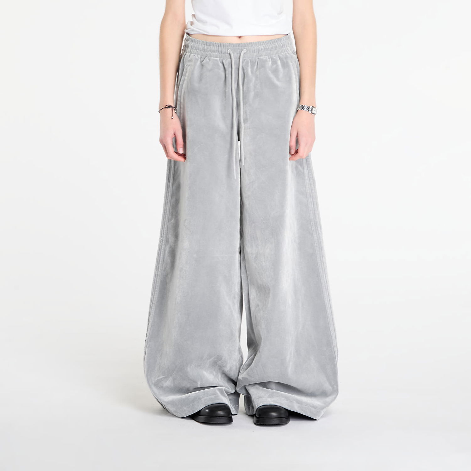 Trenirka adidas Originals Brushed Twill Oversized Firebird Track Pants Siva | JW7331, 0