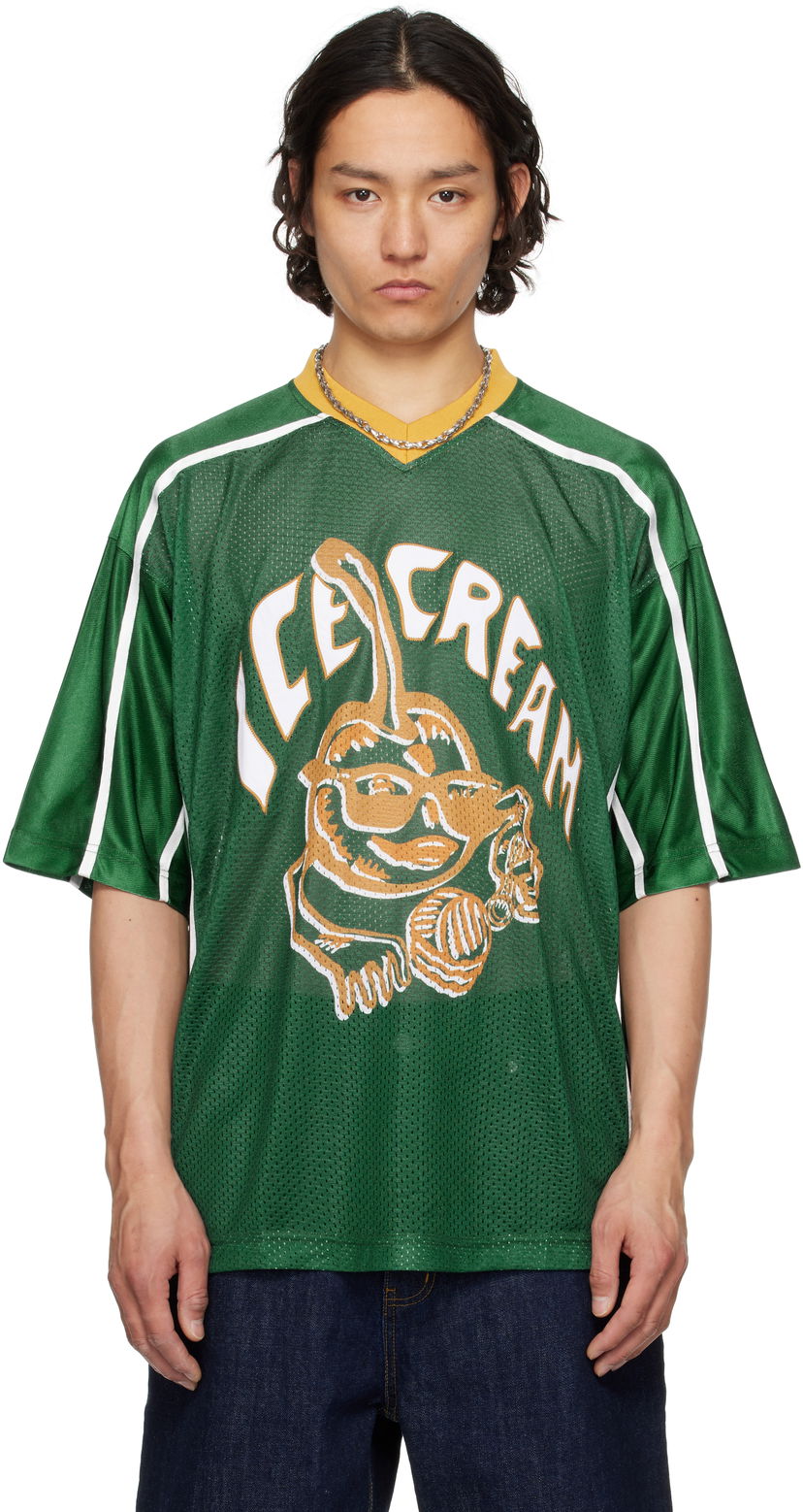 Dres BBC IceCream ICECREAM Cherry Appliqué Football Jersey Zelena | IC25150