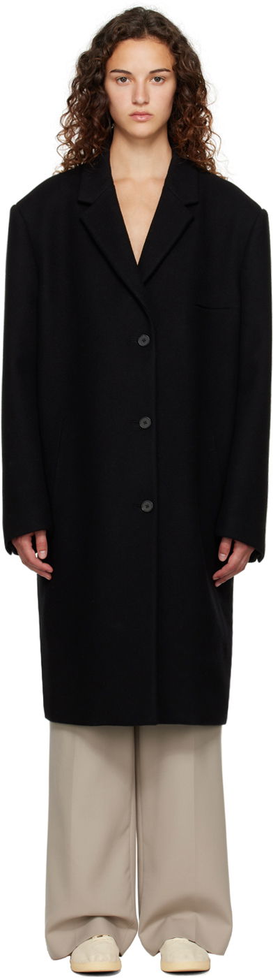Plašči The Row Long Wool Coat Črna | 7569-W1439, 0