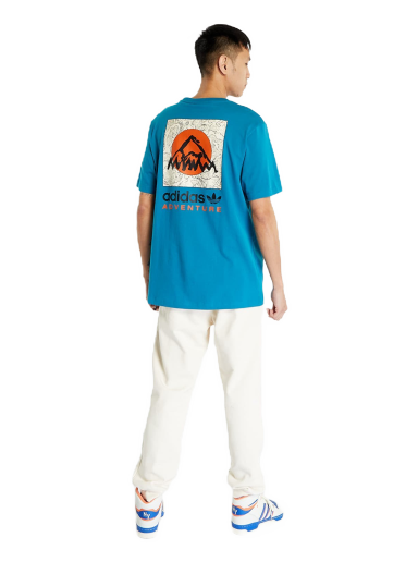 Majica adidas Originals Adventure Mountain Back Tee Modra | IC2362